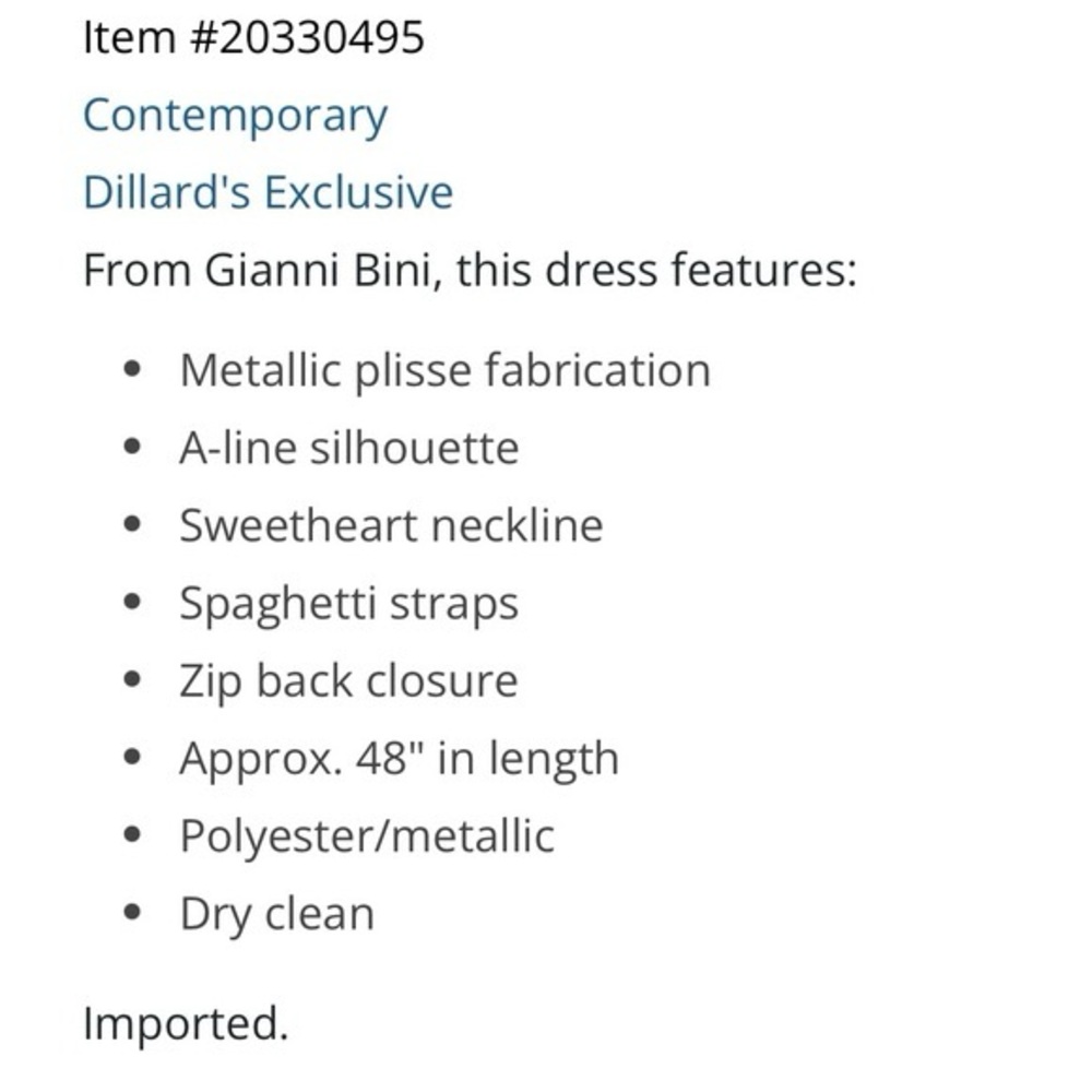 Grace Metallic Plisse Sweetheart Neck Cut-Out Tiered Dress - Picture 4 of 4